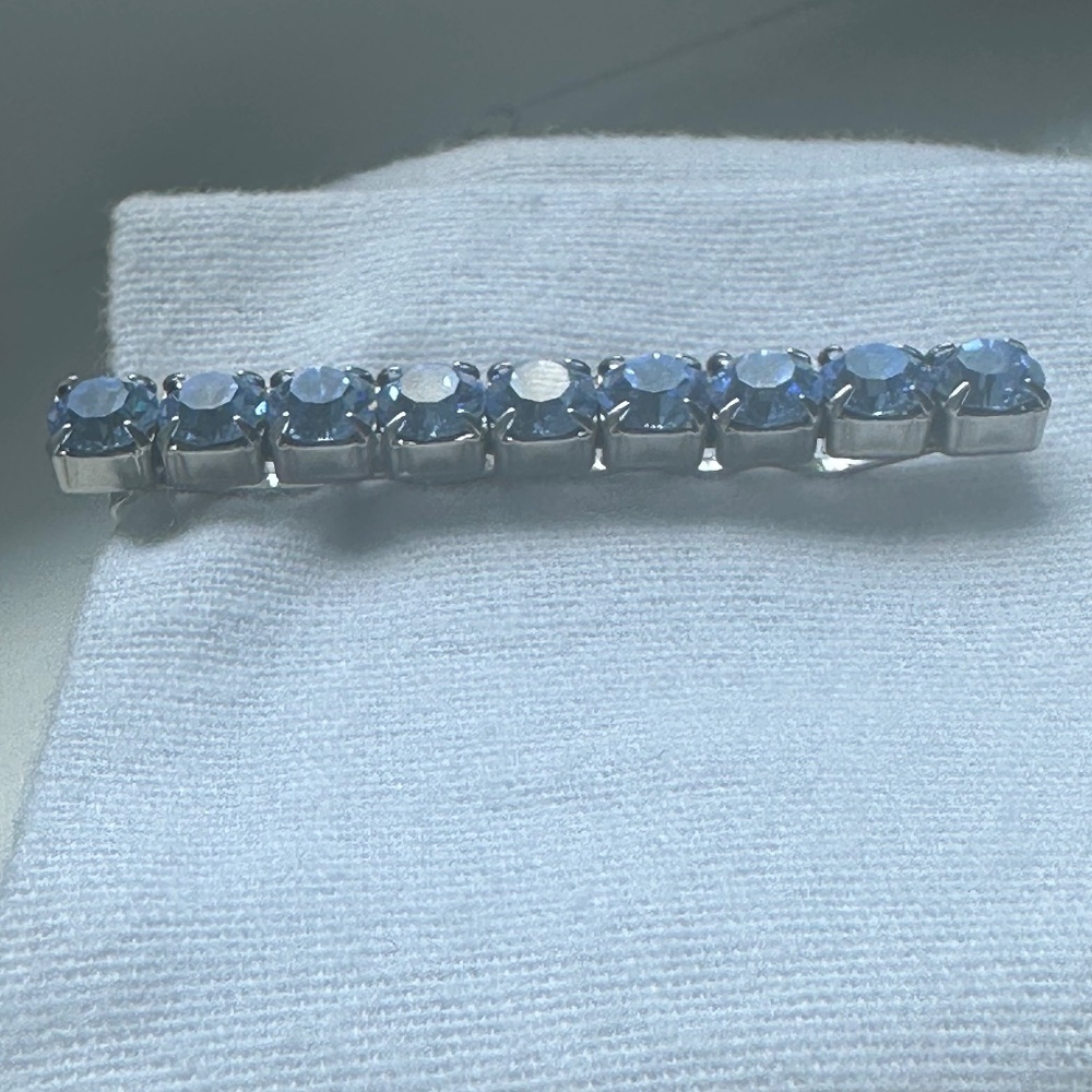 Danny Pollak Light Sapphire Swarovski Crystal Bobby Pin (#1) - 2.5 in. - Picture 9 of 11